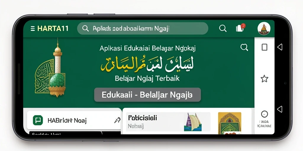 Antarmuka HARTA11 yang ramah pengguna untuk belajar ngaji.