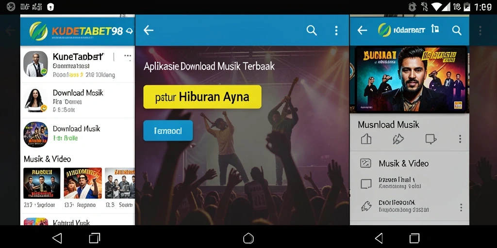 Antarmuka KUDETABET98 yang menarik dan fungsional untuk Download Musik.