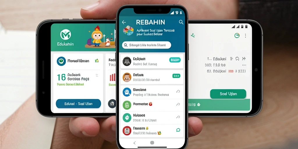 Tampilan antarmuka aplikasi REBAHIN yang intuitif dan mudah digunakan.