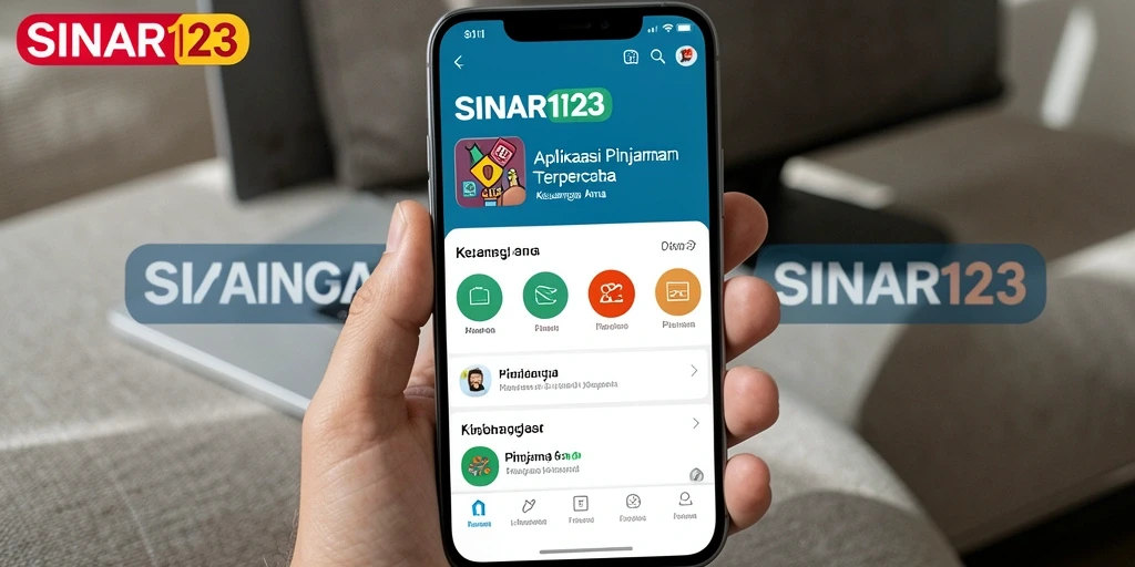 Tampilan antarmuka aplikasi SINAR123 yang user-friendly dan informatif.