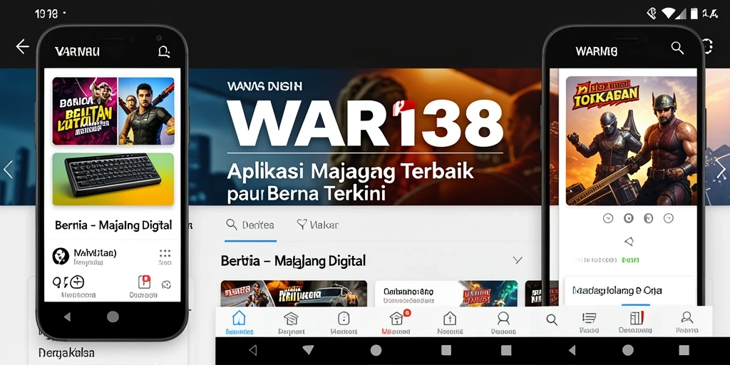 Tampilan antarmuka aplikasi WAR138 yang menarik dan informatif.