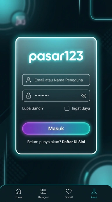 Panduan Masuk Akun pasar123 untuk Pengguna Android