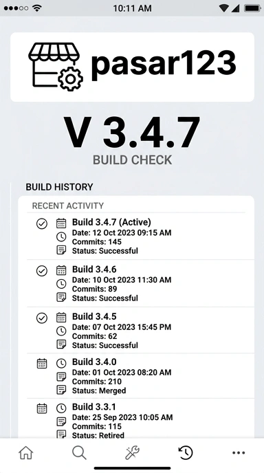 Riwayat Versi Pasar123 untuk Pengguna Android